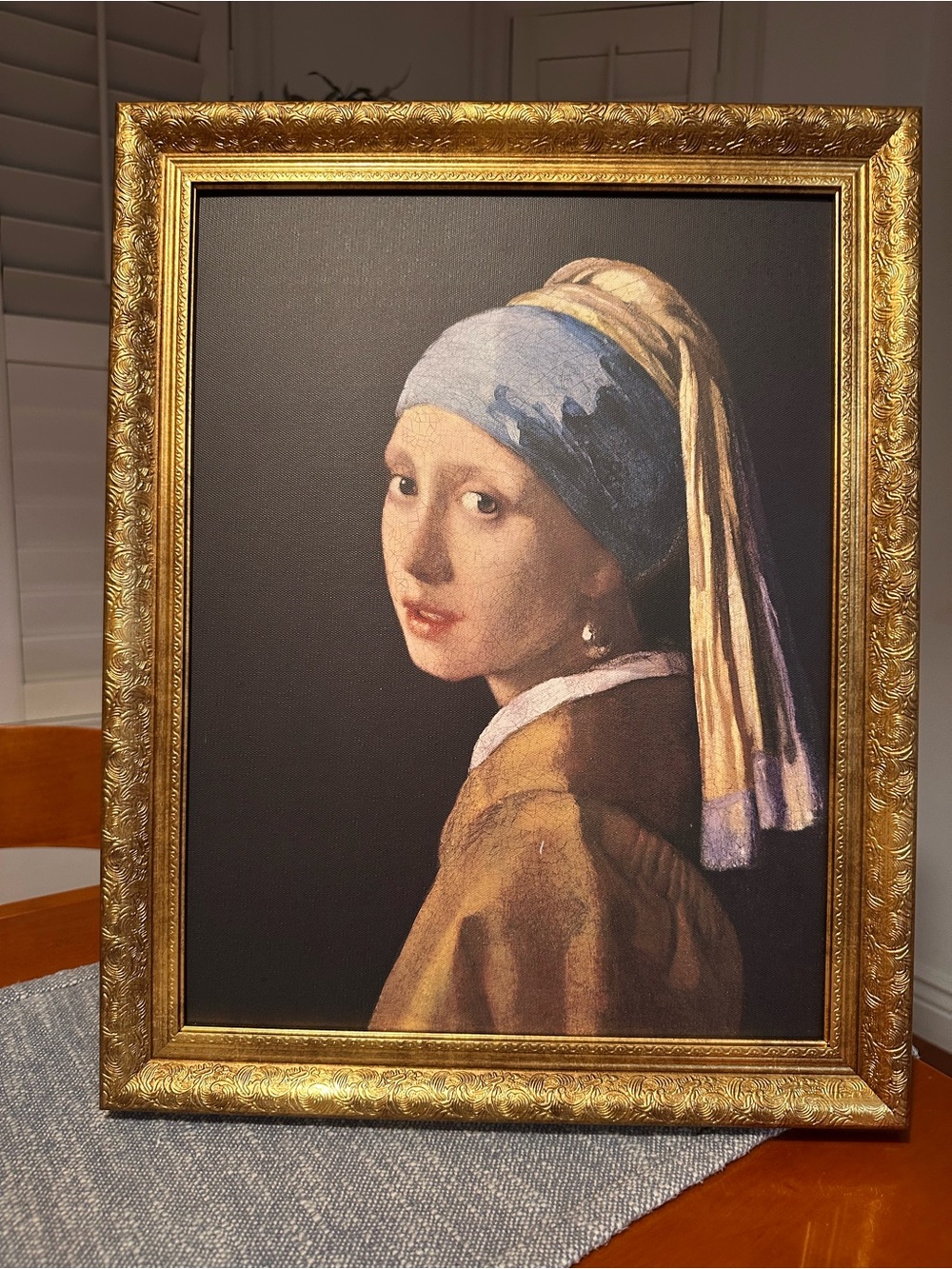 16x20 Girl with Pearl Earring by Johannes Vermeer's - Picture 4 of 14